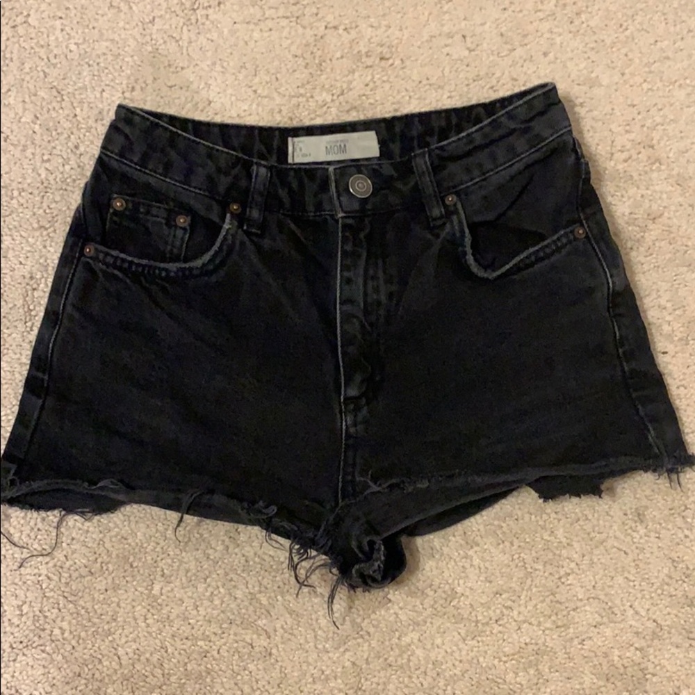 Topshop mom jean shorts